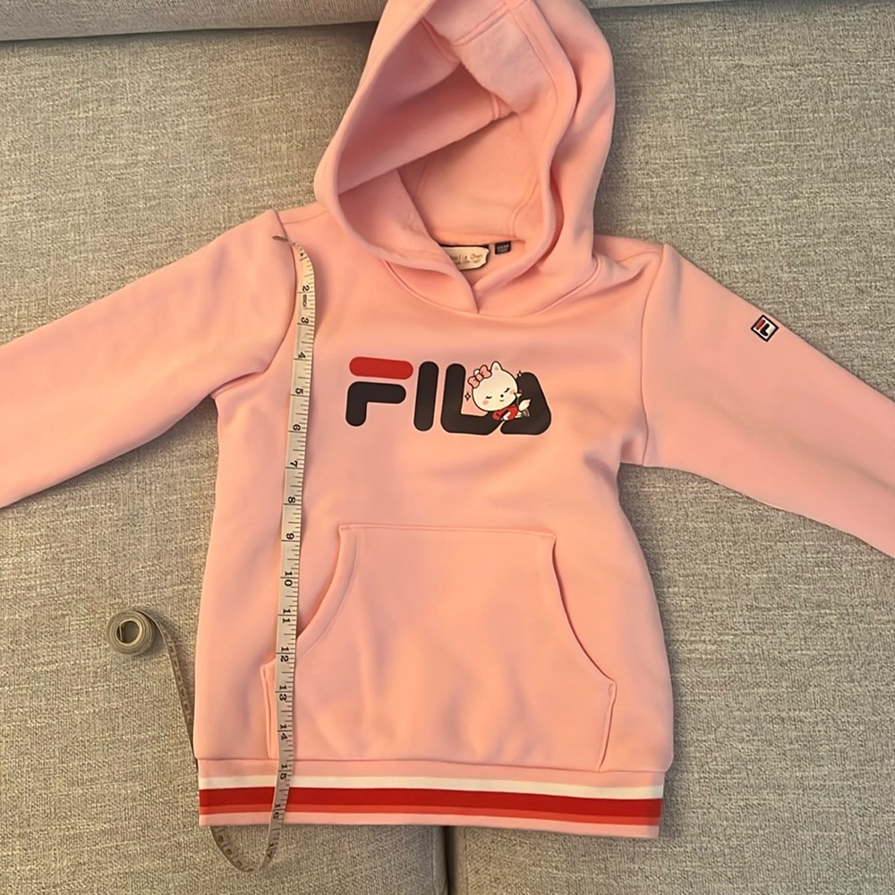 Fila pink hoodie (120cm height girl)